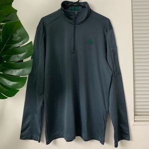 Adidas athletic pull over w/ quarter zip up